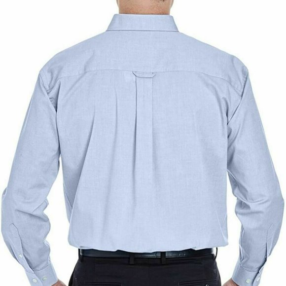NWT ULTRACLUB PERFORMANCE PINPOINT LONG SLEEVE DRESS SHIRT LARGE LIGHT BLUE - Picture 4 of 9